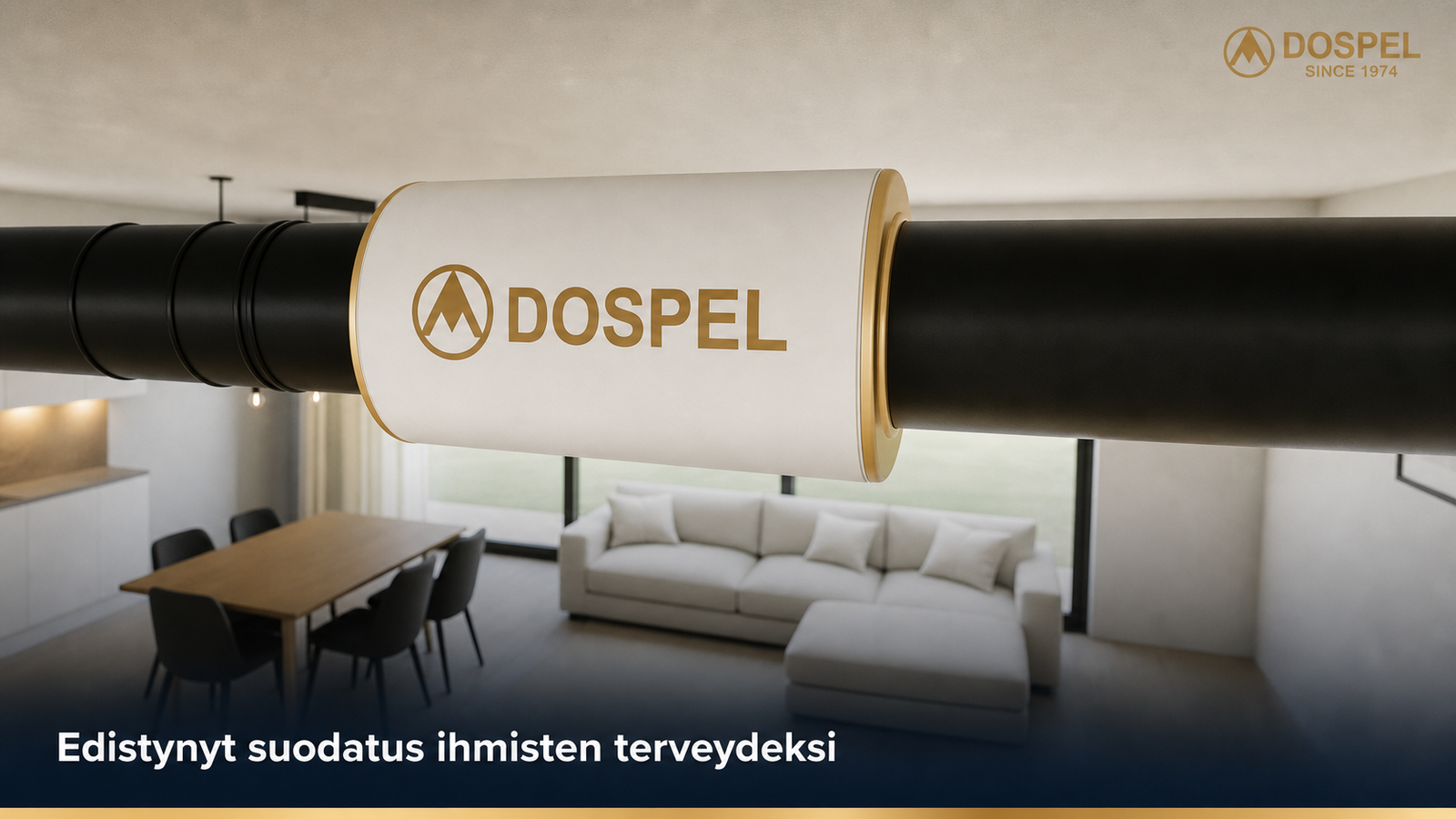 Edistyneen suodatuksen banneri ihmisen terveydelle