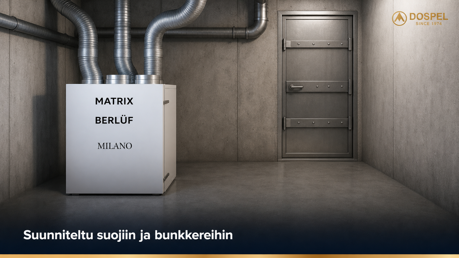 Berluf Matrix suunniteltu suojille ja bunkkereille banneri